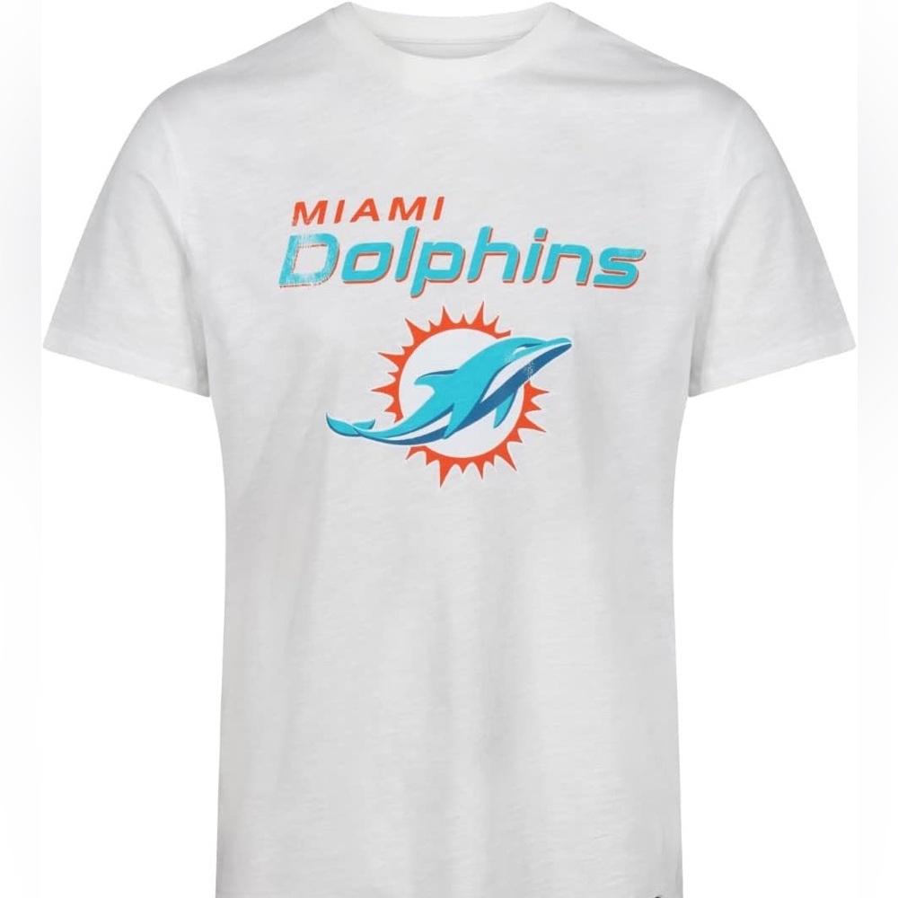 New Era Miami Dolphins White Women’s Tee NWT‎ Size L